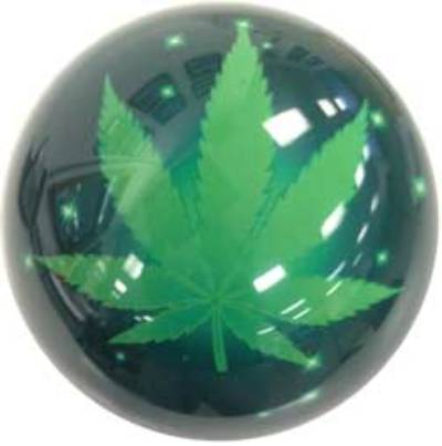 OnTheBall Sparkle Marijuana Leaf (Exclusive-Special Order)